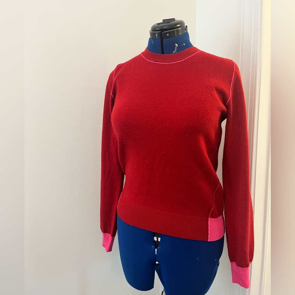 Stella McCartney red/pink cashmere sweater